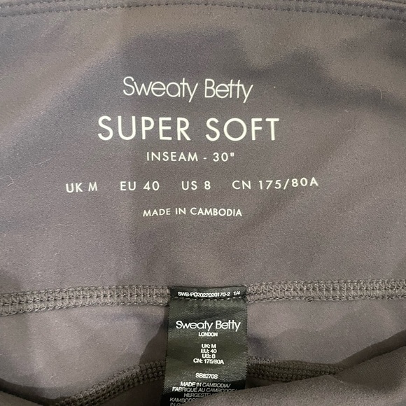 Sweaty Betty Super Soft Flare Yoga Pants Purple Grey Size 8 - Picture 11 of 12